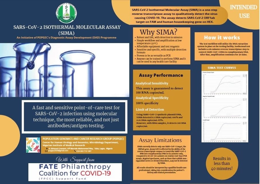 Nigeria Develops COVID-19 Molecular Test Kit, Named SIMA 1